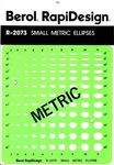 Berol Rapidesign Template Small Metric Ellipses R-2073. Fixed Price $15.99.