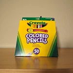 Crayola Colored Pencils, Full Length, Assorted Colors, 50 Count. Fixed Price $5.96.
