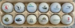 Lot Of 12 Golf Course - Country Club Logo Balls. Fixed Price $39.98.