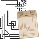 Nakleo Painting Stencil For Crafts A5 5.9 X 8.3 , Art Deco Frames Borders. Fixed Price $18.86.