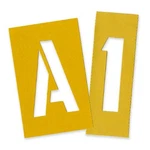 Chartpak Painting Letters & Numbers Stencil - 4" Gothic Yellow (CHA01565). Fixed Price $34.88.