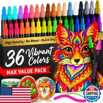 Artistro 36 Dual-tip Acrylic Paint Markers For Rock, Fabric, Wood, Glass, Eggs. Fixed Price $14.13.