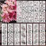 12 Pcs Flower Border Stencils For Painting, Crafts Reusable X.... Fixed Price $15.76.