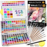 Watercolor Paint Set For Artist Adult Kid Beginner With Box 168 Colors Nicpro. Fixed Price $49.62.