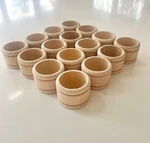 16 Vintage Birch Napkin Rings 1-3/4 Unfinished For Diy Craft Woodpeckers. Fixed Price $10.99.