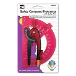 Charles Leonard CHL80965ST Compass Safety And 6" Swing Arm Protractor, Red. Fixed Price $12.95.