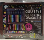 Marker Set 96 Piece Art 101 Creative Coloring Wood Case New. Fixed Price $12.00.