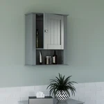 Ashland 1-DOOR Bathroom Medicine Cabinet Laundry Wall Storage Shelf Gray. Fixed Price $54.16.