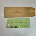 Vintage Berol Rapidesign No. 312 Electric Controls Template W Original Envelope. Fixed Price $15.00.