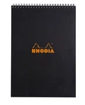 Rhodia - Wirebound Notepad Graph 80 Sheets 1/4 X 11 3/4" A4, Black. Fixed Price $23.11.