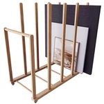 Art Storage Rack Canvas Drying Organizer Handle Wheels Natural UN-2023-C Unzero. Fixed Price $209.99.
