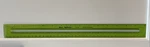 Berol Rapidesign Rapid-reader Slotted Green Plastic Ruler R-561 15 1/4" Long. Fixed Price $10.99.
