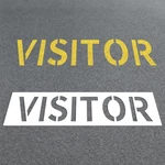 16X62.2 Inch Visitor Stencil 12 Pe Parking Lot Reusable Pavement Marking. Fixed Price $33.07.
