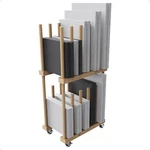 Art Rack, Canvas Storage, Drying 9.7"D X 15"W 30"H. Fixed Price $89.45.