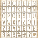12 Inch 42 Pcs Alphabet Letter Stencils, Reusable Interlocking Templates Symb.... Fixed Price $37.16.