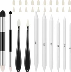 30PCS Blending Stumps For Drawing Sketch Tools With Sponge Pens. Fixed Price $10.71.