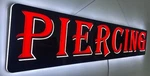 40" Led Piercing Sign Bright Light Up Display For Tattoo Shop Studio Store. Fixed Price $149.95.