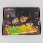 Geokay 16" Drawing Board Rechargeable Doodle Glow E16 Neon Art Tablet. Fixed Price $44.95.