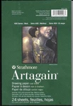 Strathmore 400 Series Artagain Pad, Coal Black, 6"X9" Glue Bound, 24 Sheets. Fixed Price $8.00.