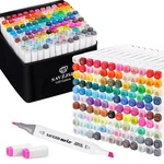 Savzjsd 120 Colors Alcohol Markers Dual Tip Art Set For Kids & Adults. Fixed Price $31.98.