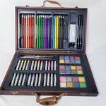 Kiddycolor 85PCS Deluxe Art Creativity Set Wooden Case, Painting & Drawing. Fixed Price $13.00.