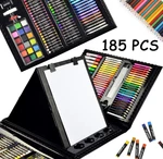 185 Pieces Double Sided Trifold Easel Art Set Drawing Box With Oil Pastels... Fixed Price $26.99.