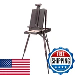 Soho Urban Artist Lightweight Mahogany French Easel - Portable Pochade Wood. Fixed Price $203.40.