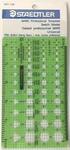 Staedtler Mars Sketch Master Template 977 135 Berol Pickett Timely. Fixed Price $12.03.