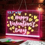 Led Drawing Board,valentines Day Gifts For Him HER,13.7"X10"4 MODES&7 Colors .... Fixed Price $36.05.