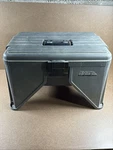 Vtg Flambeau Stand 'n Store Step Stool With Storage Lift-out Tray Box Grey. Fixed Price $69.75.