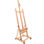 U.s. Art Supply Medium Wooden Studio Frame Easel Storage Tray And Wheels -. Fixed Price $203.09.