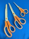 3 Pc Scissor Set - Soft Grip Stainless Blades School Office Sewing Craft New. Fixed Price $14.99.