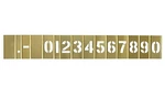 Deezio Curb Stencil Kit For Address Painting, 4 Inch Brass Interlocking Numbe.... Fixed Price $65.40.