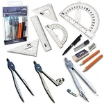 Mr. Pen- 15 Pcs Compass Set With Swing Arm Protractor (6"), Geometry For. Fixed Price $13.55.