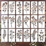 Flower Stencils For Painting, 18PCS 6X3 Inch Botanical Crafts Re.... Fixed Price $17.86.