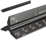Architectural Scale Ruler, Imperial Measurements 12'', Laser-etched Aluminum .... Fixed Price $19.82.