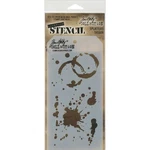 Stampers Anonymous Tim Holtz Layered Stencil 4.125"X8.5"-SPLATTERS. Fixed Price $11.62.