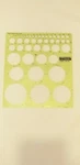 Berol Rapidesign R-140 Large Circle Green Plastic Stencil Sheet. Fixed Price $12.00.