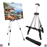 Adjustable Aluminum Art Easel Stand - 66" Metal Tripod For Painting & Display. Fixed Price $37.62.
