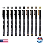 Gaahleri Water Based Acrylic Ink Metallic Series Markers Gm-set. Fixed Price $54.26.