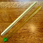 Vntg Bruning 2127P Triangular Drafting Scale 12", W/ Protective Case, Good Cond.. Fixed Price $7.75.