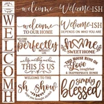 Welcome Stencils For Crafts Reusable Wood Sign 12" Stenci.... Fixed Price $24.78.