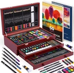 Color More 175 Piece Deluxe Art Set With 2 9.6 Ounce (pack Of 1), Cherry. Fixed Price $53.09.