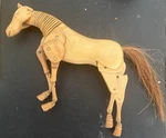 Us Supply 12" Wood Horse Articulated Manikin/ No Stand As Is. Fixed Price $32.00.