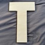 Wooden "t" 12 Inch, Unfinished Large Letters For Crafts. Fixed Price $13.49.