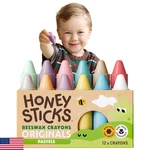 Honeysticks 100% Pure Beeswax Crayons 12 Pack Pastel Non Toxic Toddler Baby Safe. Fixed Price $50.45.