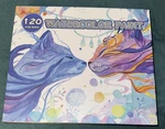 Professional 120 Watercolor Paint Set W/6 Brushes, Pcs Paper, Pencil. Fixed Price $89.95.