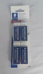 Staedtler Plastic Eraser Latex-free 2-1/2"X7/8"X1/2" 4/PK We 52650BK4. Fixed Price $10.45.