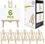 Conda 6 Pack 11.8" Tabletop Easel, Portable A-frame Tripod Natural. Fixed Price $29.58.