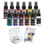 Dylusions Shimmer Spray Bundle - 12 Complete Set With Purple Turtle Painting. Fixed Price $39.99.